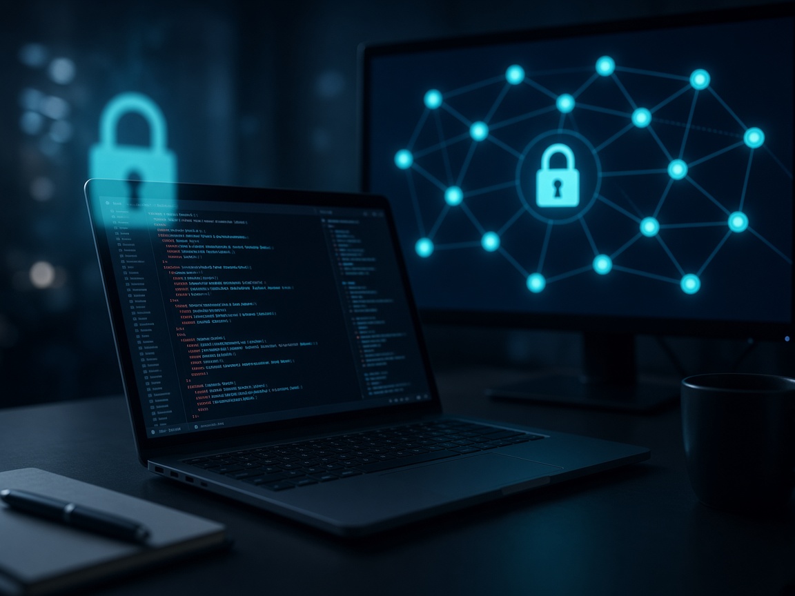 Cybersecurity and software workspace